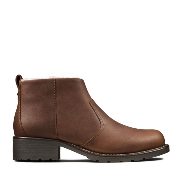 Clarks Womens Orinoco Snug Ankle Boots Brown | UK-739126 - Click Image to Close